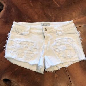 Guess Destroyed Jean Shorts, Size 27